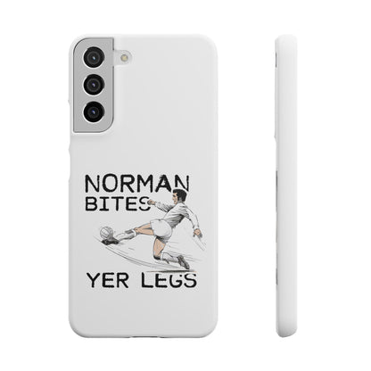 Leeds United Norman Bites "YER  LEGS" Snap Case