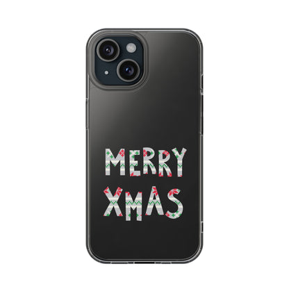 Leeds United "MERRY XMAS" Clear  Impact-Resistant Case: Christmas  Edition - Lufcnews.co.uk