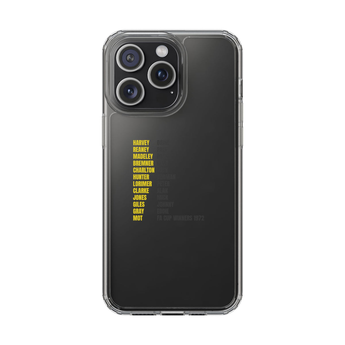 Clear Phone Case - 1972 FA Cup Winners