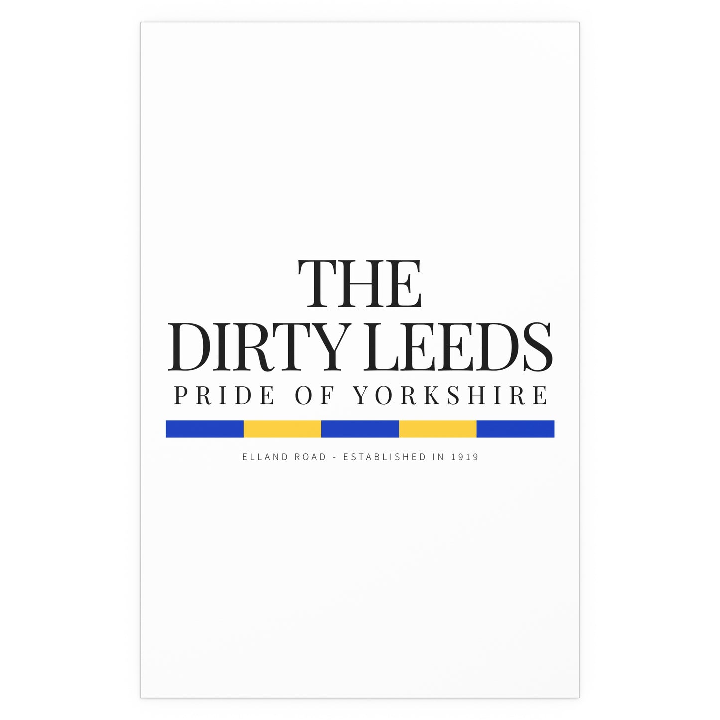 20 LUFC “Leeds United” Silk Poster - Lufcnews.co.uk