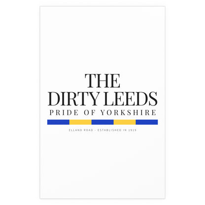 20 LUFC “Leeds United” Silk Poster - Lufcnews.co.uk