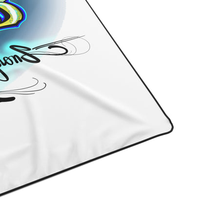 LUFC “Leeds United Graffiti”  Polyester Fleece Blanket: Bold Fan  Art Design