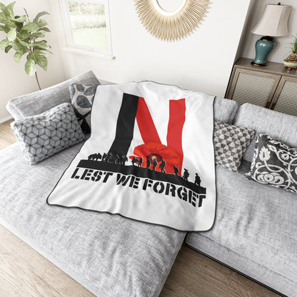 LUFC “Lest We Forget”  Remembrance Snuggle Blanket:  Tribute Design