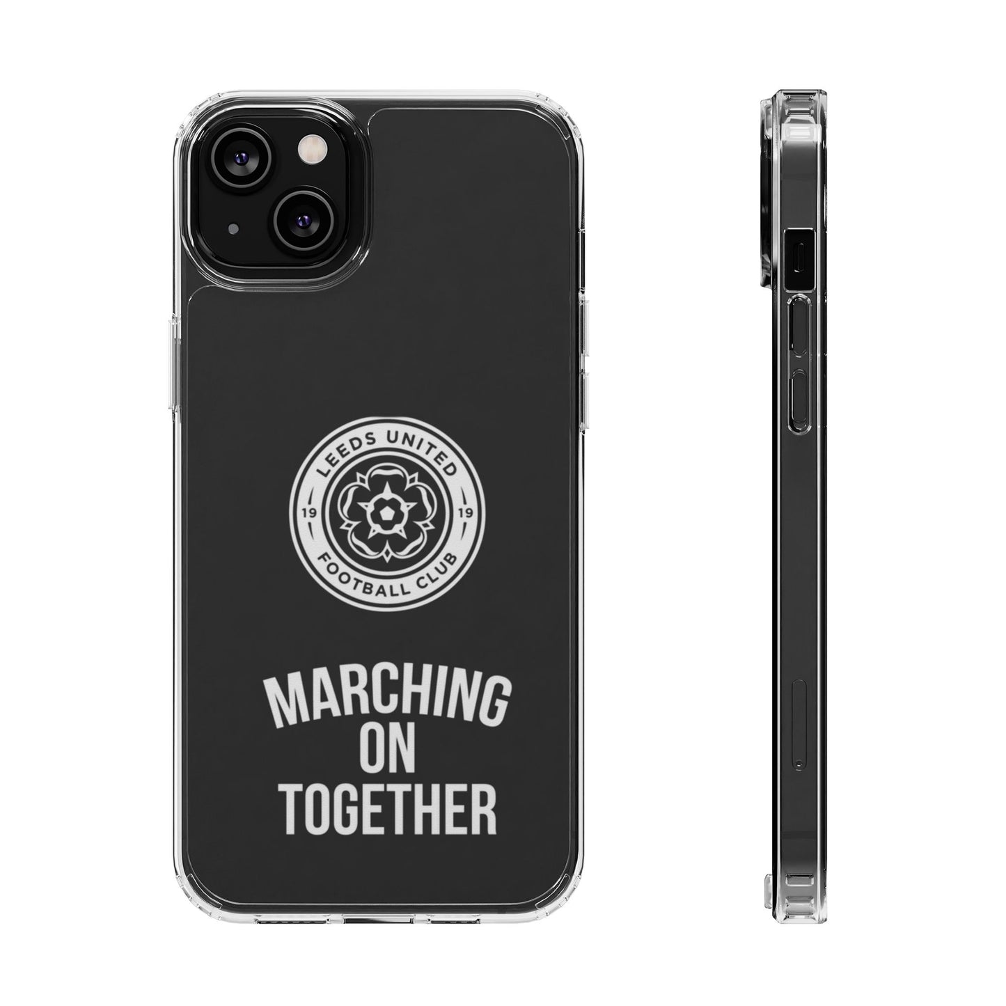 Leeds United “Marching On  Together” Clear Impact-Resistant  Case