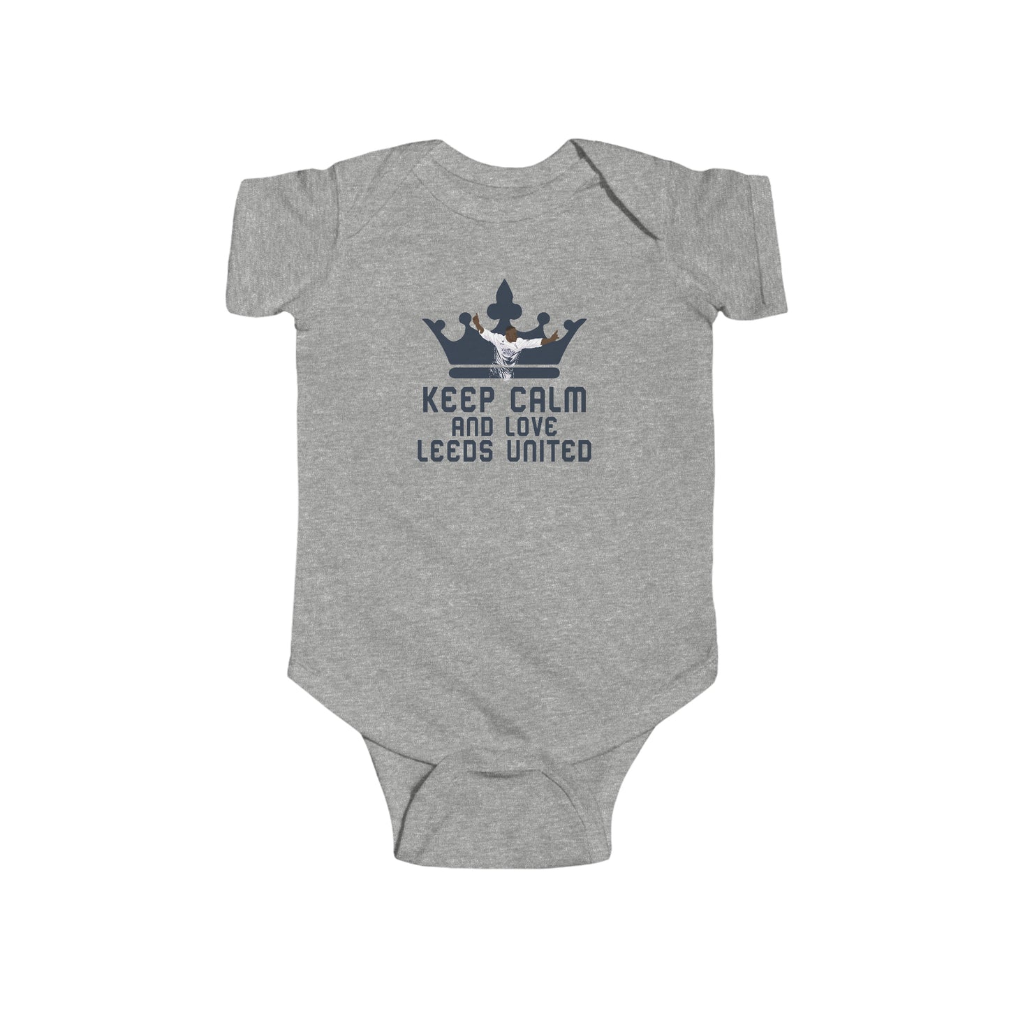 Infant Fine Jersey Bodysuit - Keep Calm And Love Leeds United