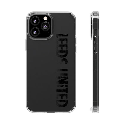 LUFC “LEEDS UNITED” Clear  Impact-Resistant Case