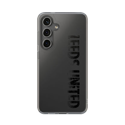 LUFC “LEEDS UNITED” Clear  Impact-Resistant Case