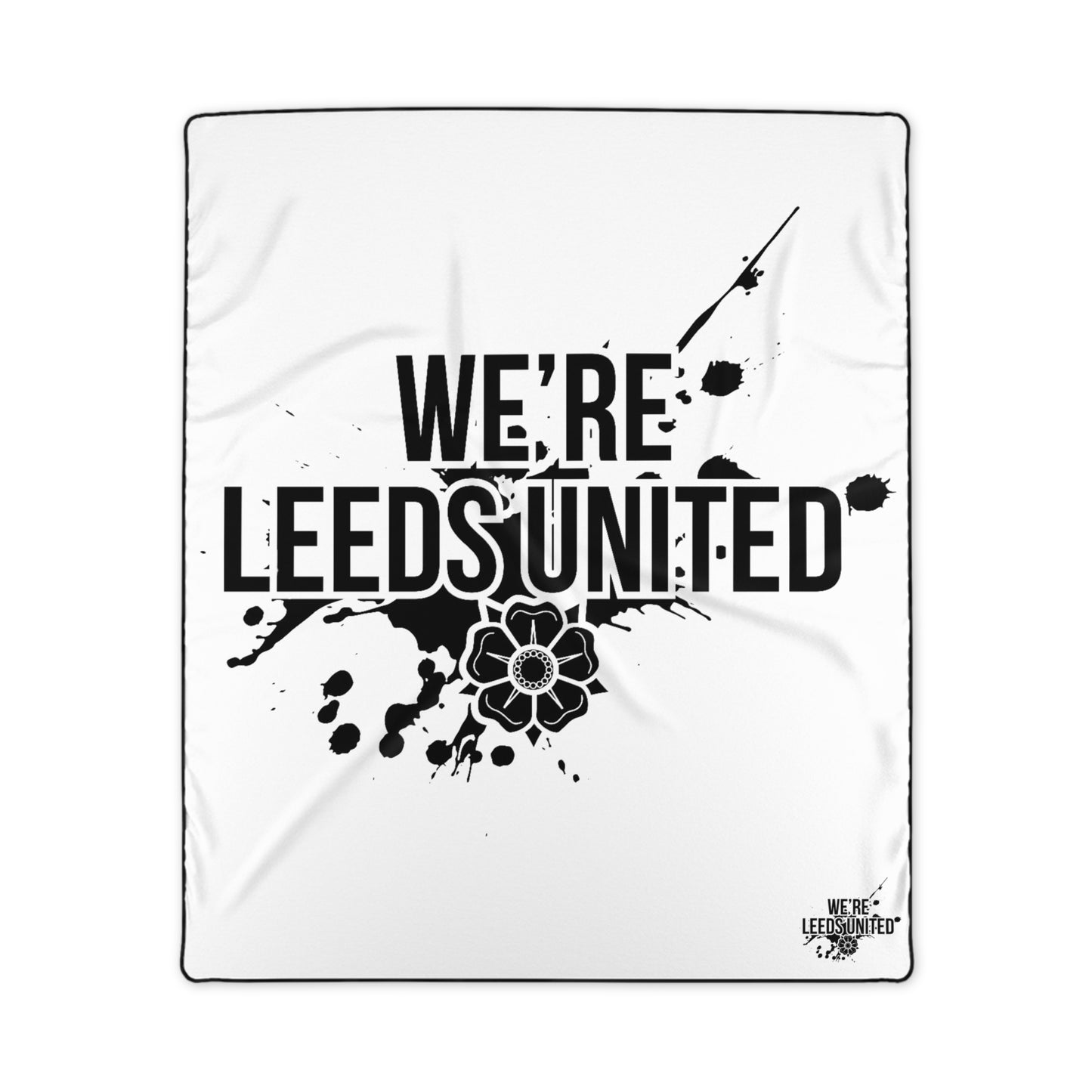 LUFC “We’re Leeds United”  Remembrance Day Snuggle Blanket:  Cozy Tribute to Team Pride