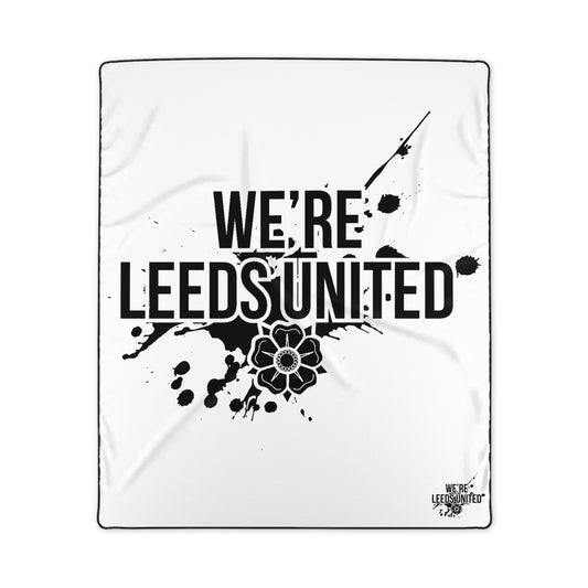 LUFC “We’re Leeds United”  Remembrance Day Snuggle Blanket:  Cozy Tribute to Team Pride