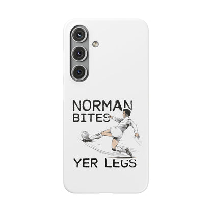 Leeds United Norman Bites "YER  LEGS" Snap Case