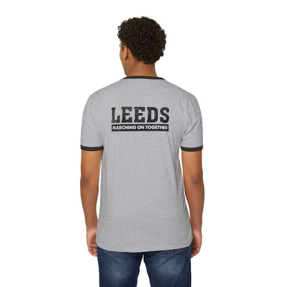 Leeds United Vintage Ringer Tee:  Unisex Retro Edition
