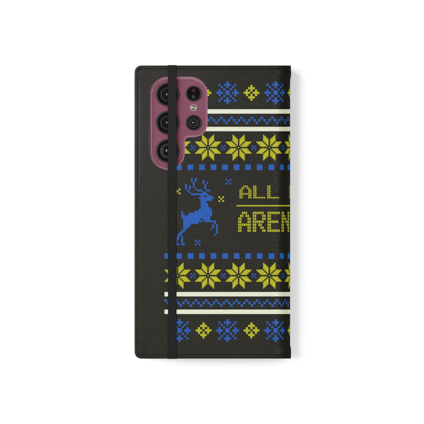 LUFC "All Leeds Aren't We" Flip Case  Phone Wallet: Christmas Edition