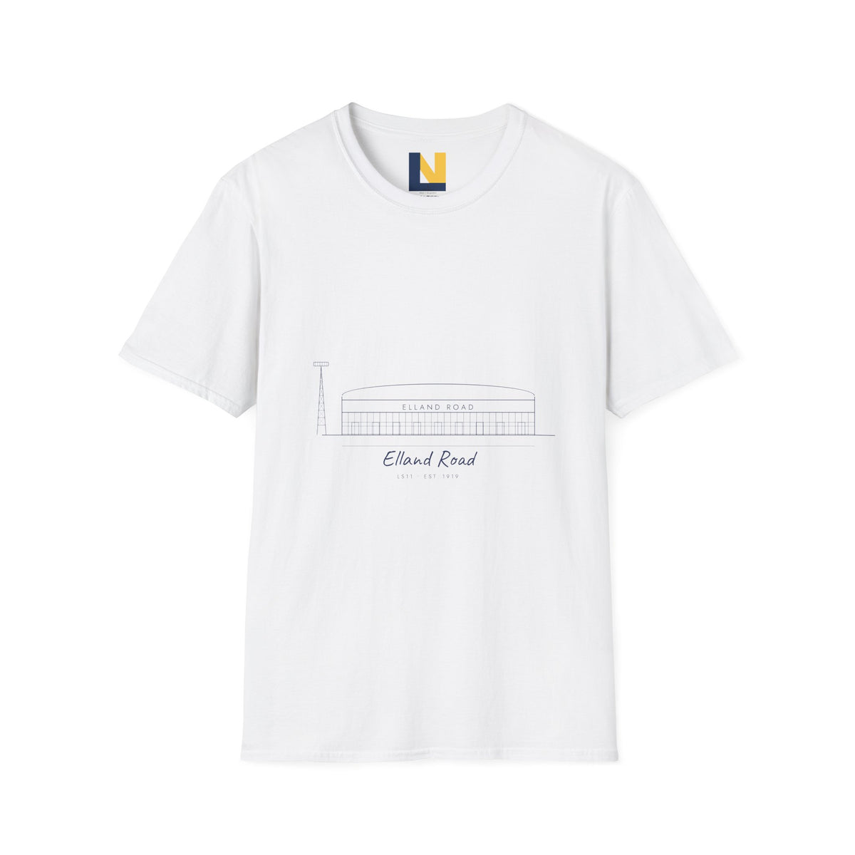 Elland Road Line Art Leeds T-Shirt