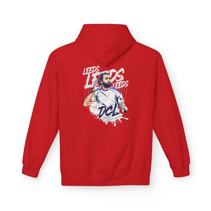 LUFC Softstyle Fleece Hoodie “LEEDS:  Dominic Calvert-Lewin” Midweight  Unisex - Lufcnews.co.uk