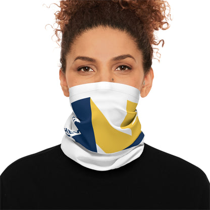 LUFC “LUFCNEWS.CO.UK” Winter  Neck Gaiter: Show Your Leeds United  Pride in Yellow & Blue