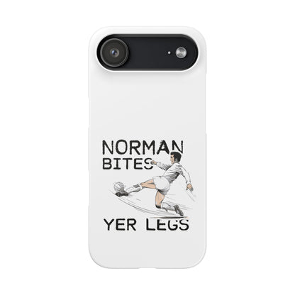 Leeds United Norman Bites "YER  LEGS" Snap Case