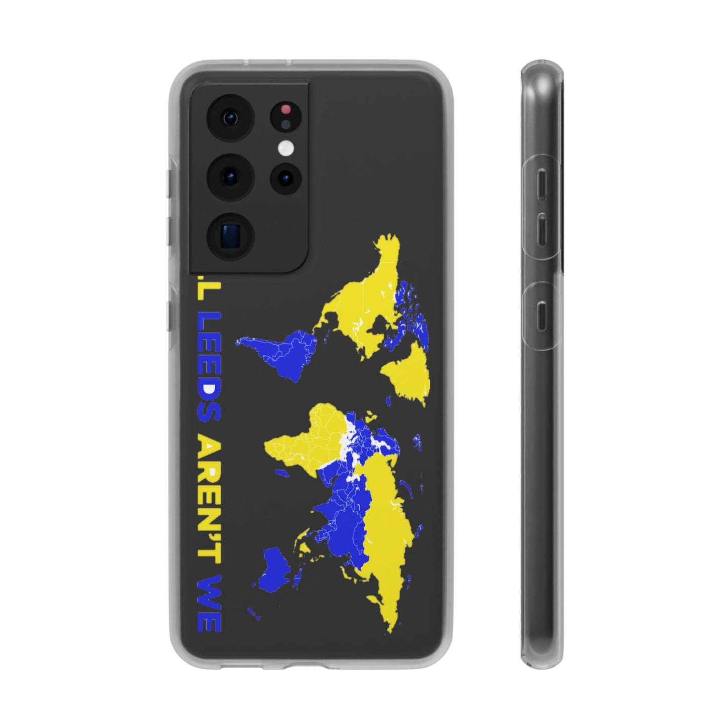 LUFC 'All Leeds Aren't We' World  Map: Flexi Case