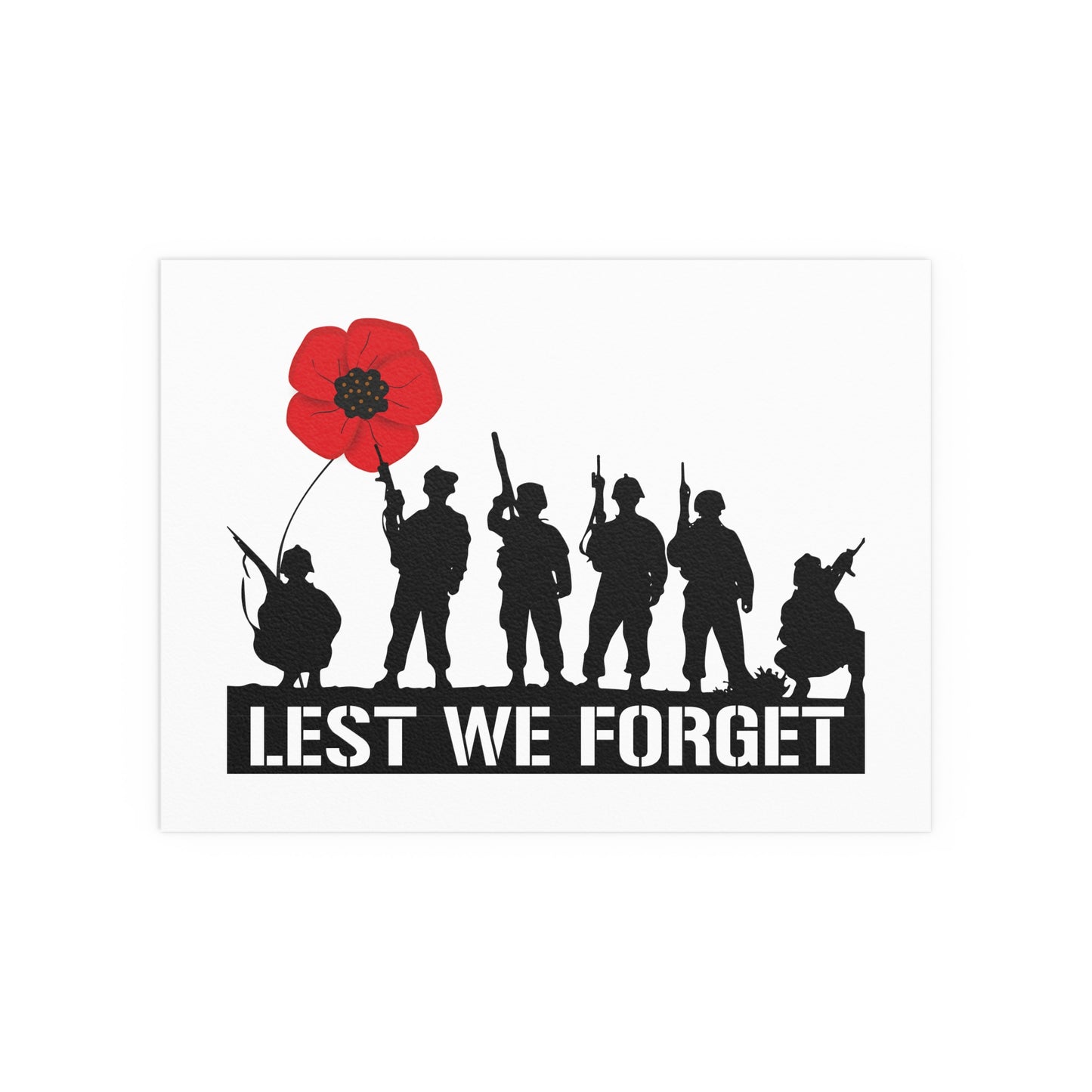 LUFC “Lest We Forget” Silk Poster:  Tribute Leeds United Wall Art