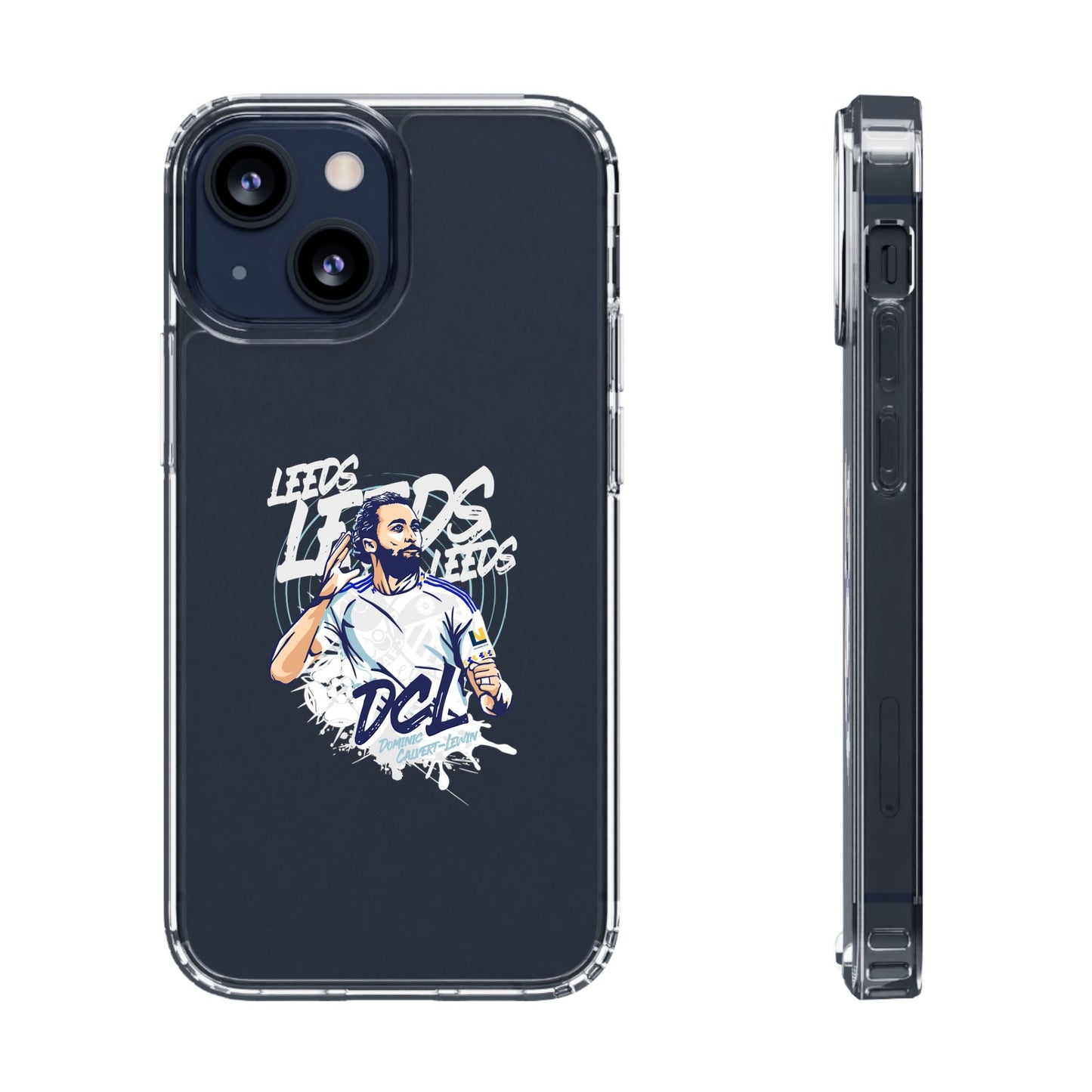 LUFC News “LEEDS: Dominic  Calvert-Lewin” Clear Phone Case - Lufcnews.co.uk