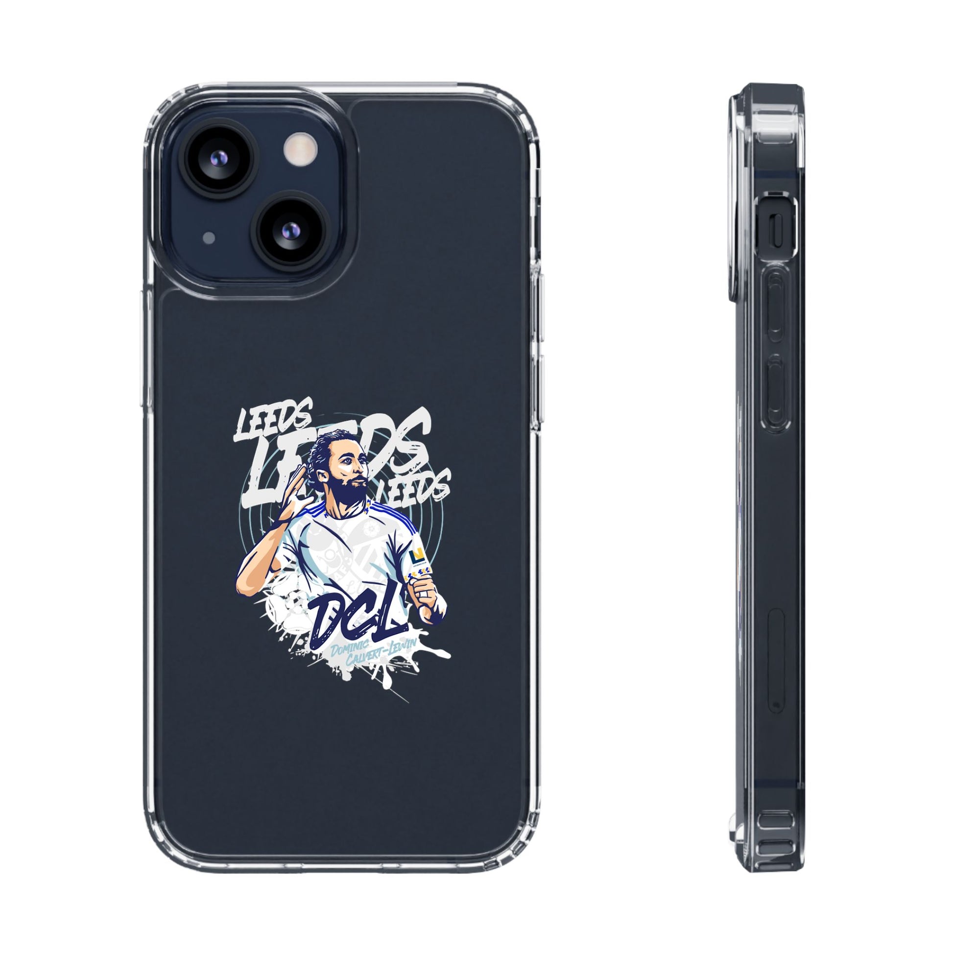 LUFC News “LEEDS: Dominic  Calvert-Lewin” Clear Phone Case - Lufcnews.co.uk