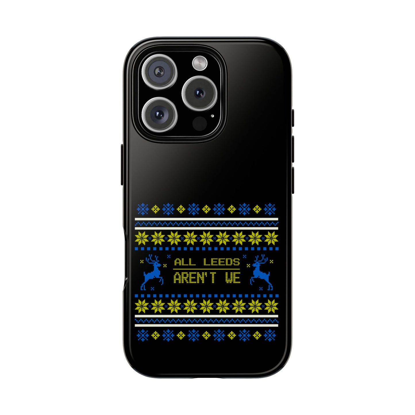 LUFC 'All Leeds Aren't We' Phone  Case: Christmas Edition