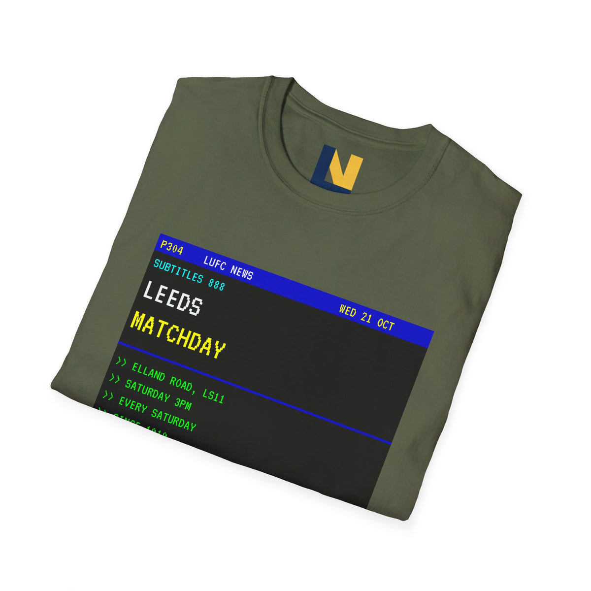 Leeds Matchday Teletext T-Shirt