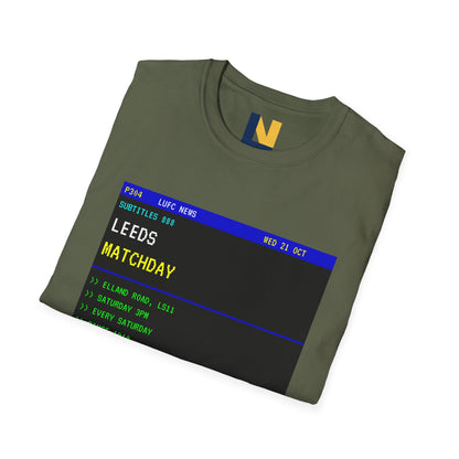 Leeds Matchday Teletext T-Shirt