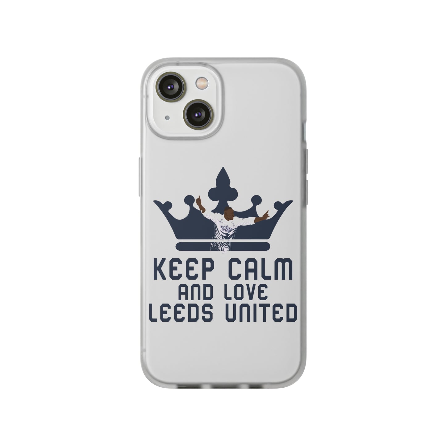 Funda flexible: mantén la calma y ama al Leeds United