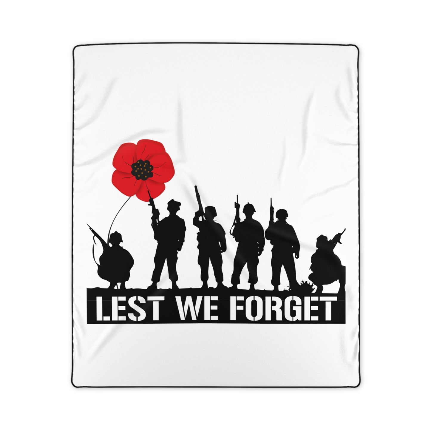LUFC “Lest We Forget”  Remembrance Snuggle Blanket:  Honor & Tribute Design