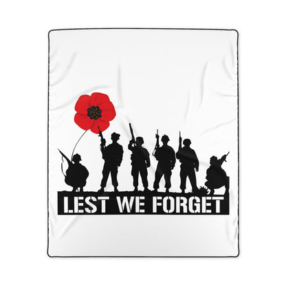 LUFC “Lest We Forget”  Remembrance Snuggle Blanket:  Honor & Tribute Design
