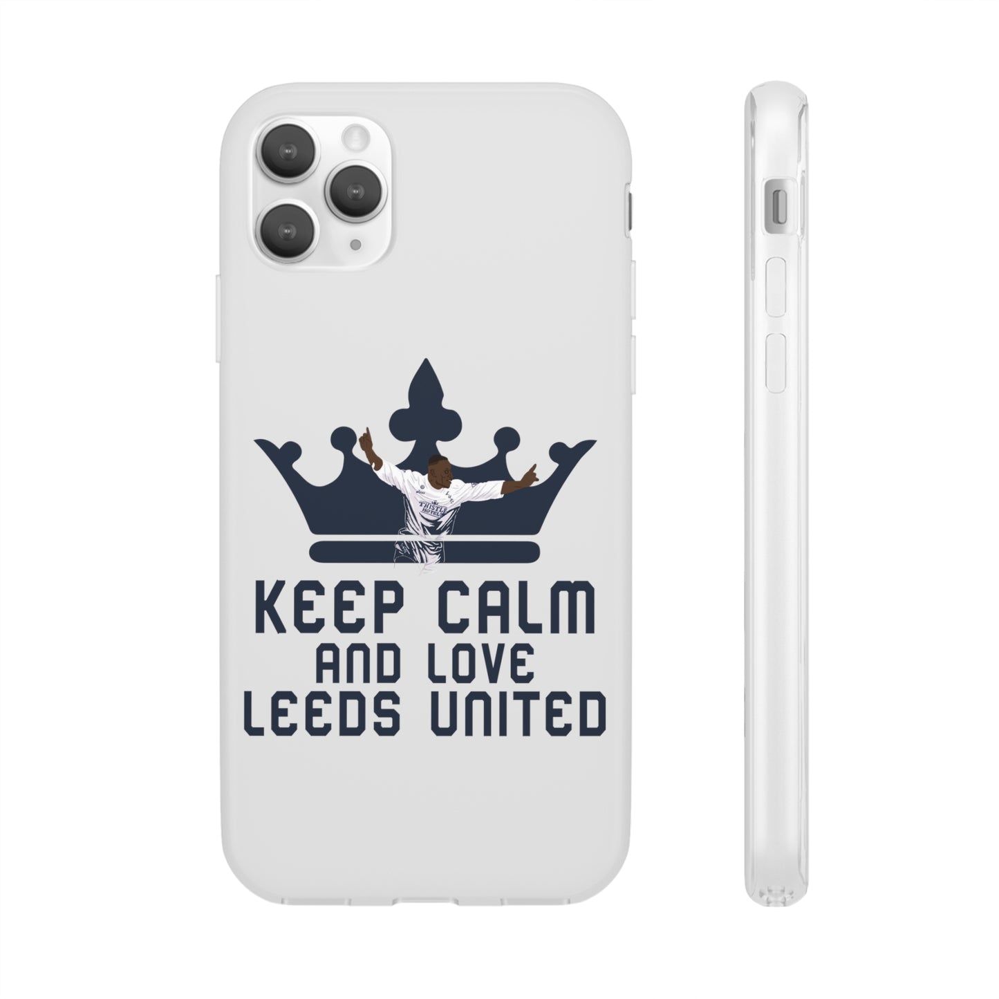 Funda flexible: mantén la calma y ama al Leeds United