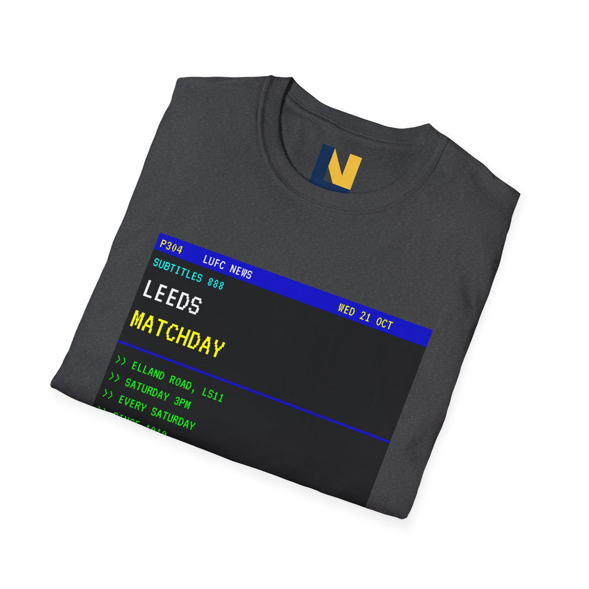 Leeds Matchday Teletext T-Shirt