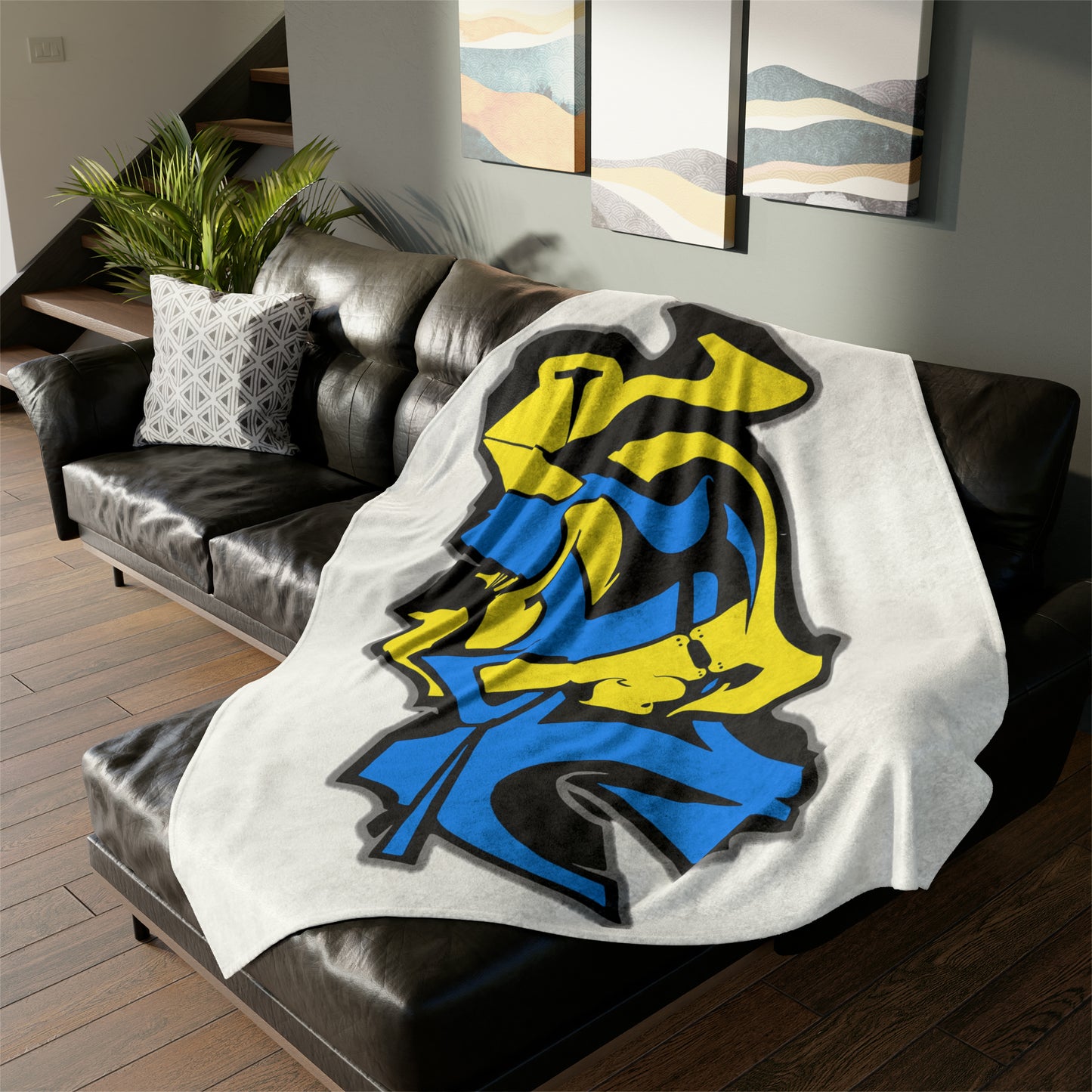 LUFC Grafiti Blanket