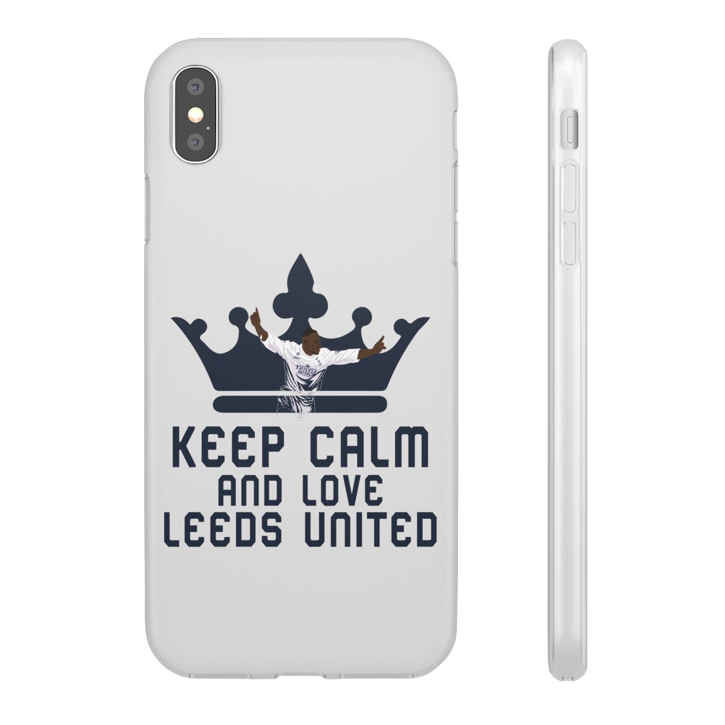 Funda flexible: mantén la calma y ama al Leeds United