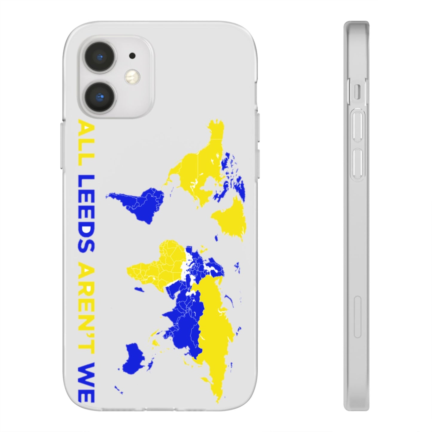 LUFC 'All Leeds Aren't We' World  Map: Flexi Case
