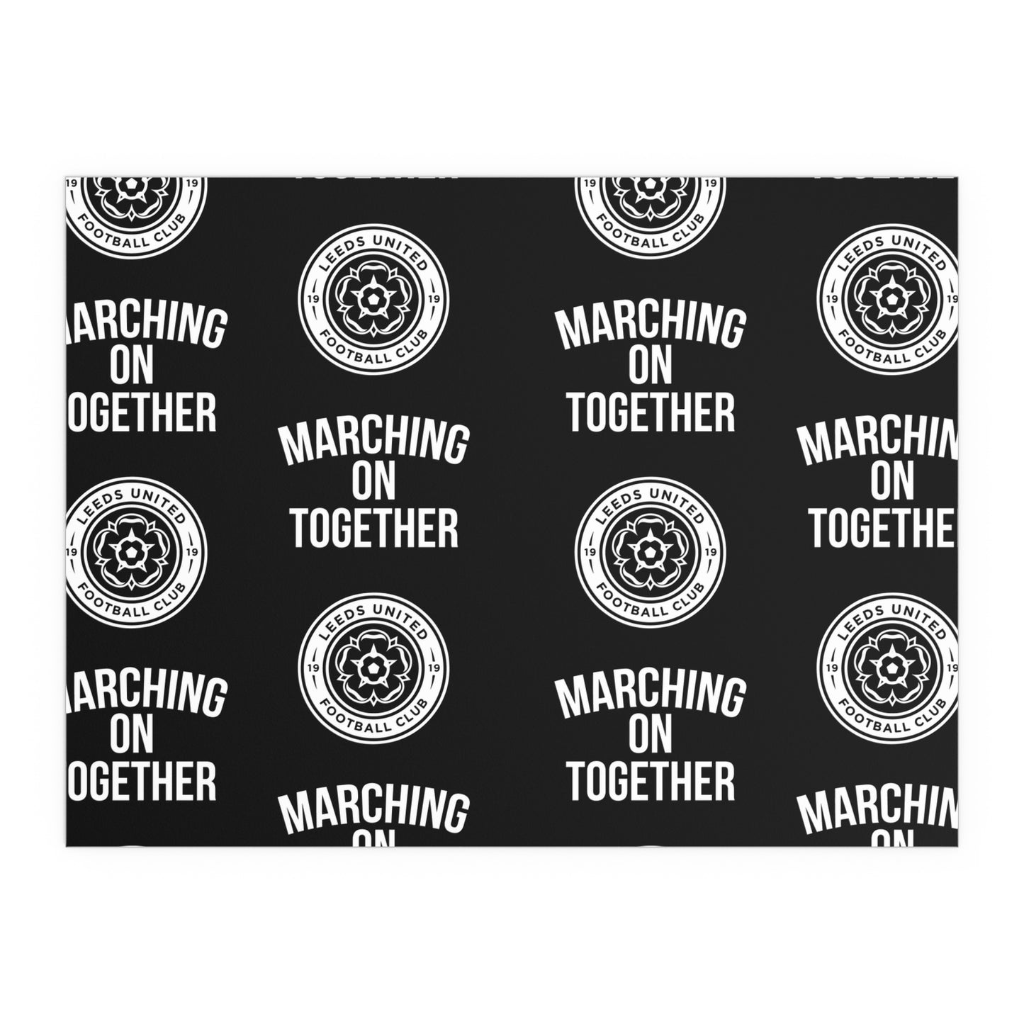 LUFC “Marching On Together” Silk  Poster