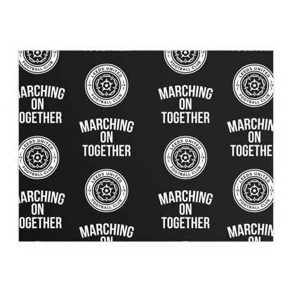 LUFC “Marching On Together” Silk  Poster