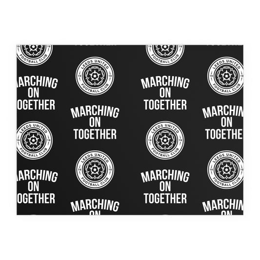LUFC “Marching On Together” Silk  Poster