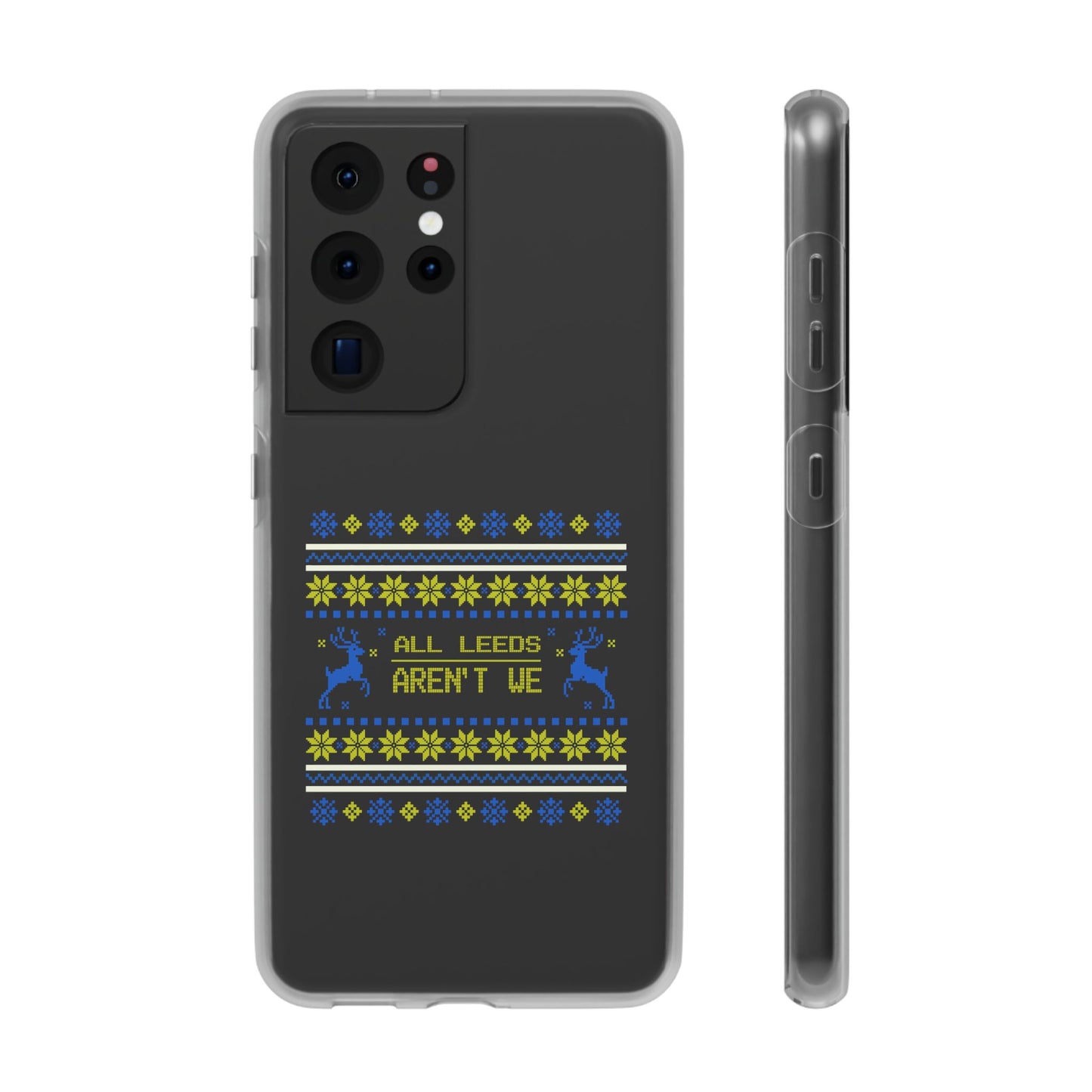 LUFC 'All Leeds Aren’t We' Retro  Football Flexi Case: Christmas  Edition