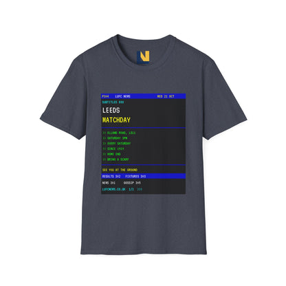 Leeds Matchday Teletext T-Shirt