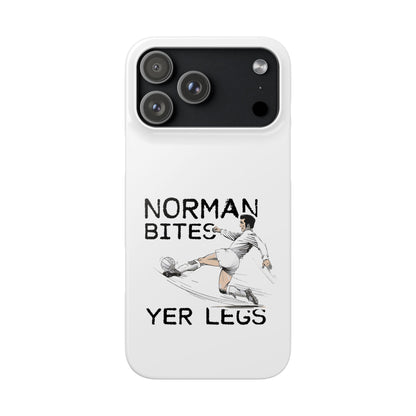 Leeds United Norman Bites "YER  LEGS" Snap Case