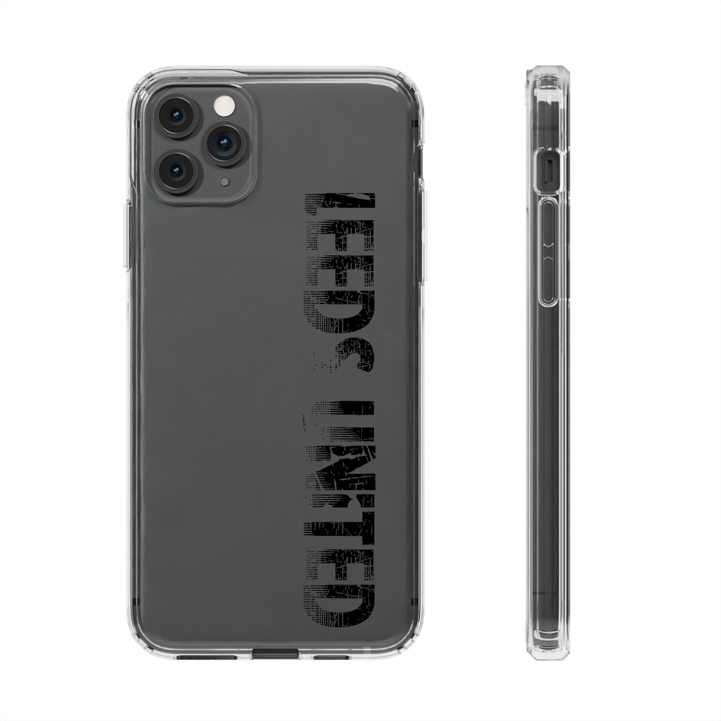 LUFC “LEEDS UNITED” Clear  Impact-Resistant Case