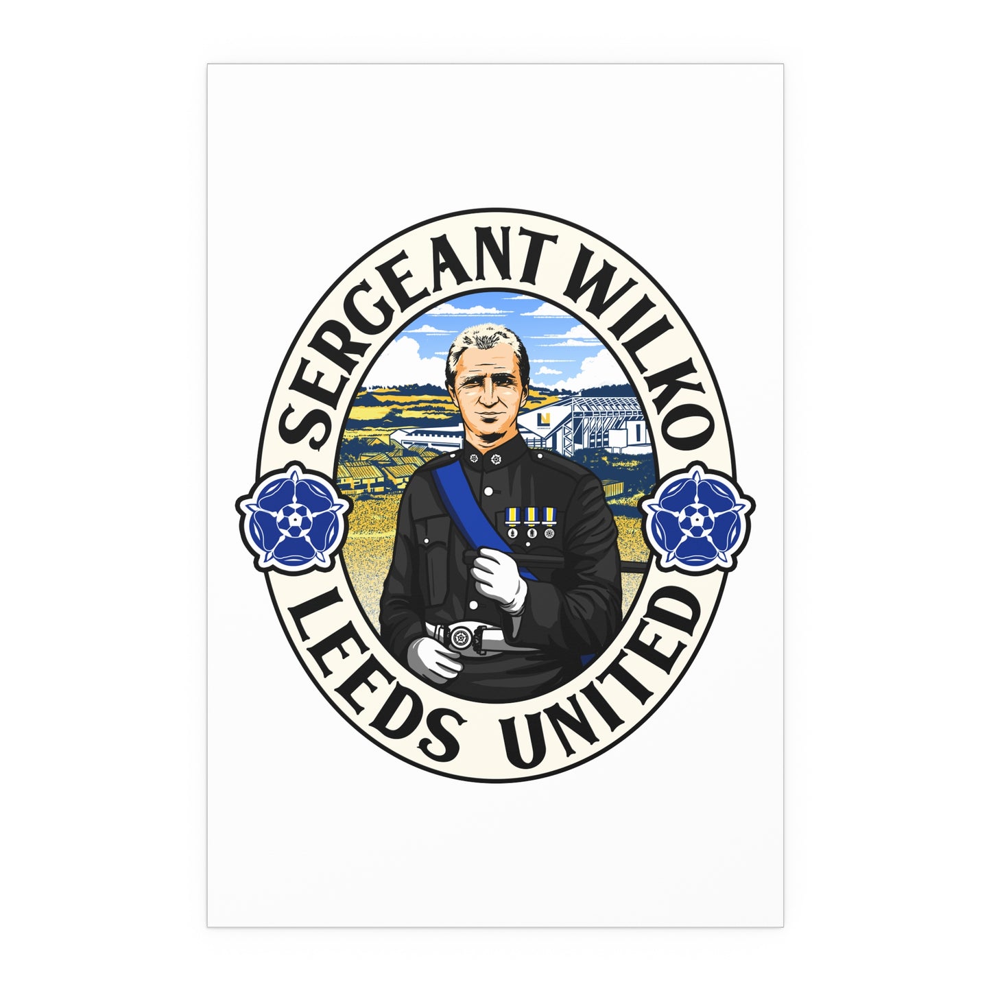 LUFC “Sergeant Wilko Leeds United”  Silk Poster
