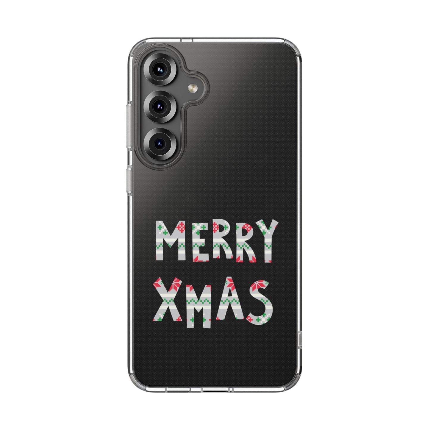 Leeds United "MERRY XMAS" Clear  Impact-Resistant Case: Christmas  Edition