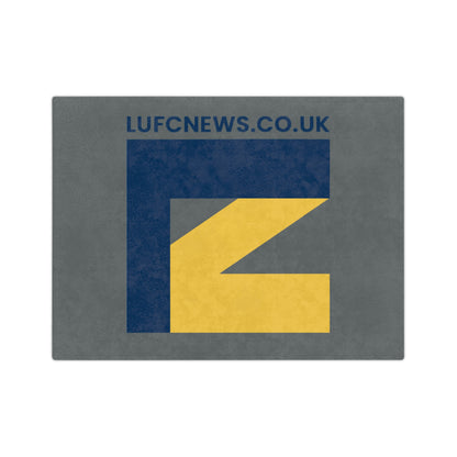 LUFC “LUFCNEWS.CO.UK” Velveteen  Sports Blanket: Official Fan Media  Design
