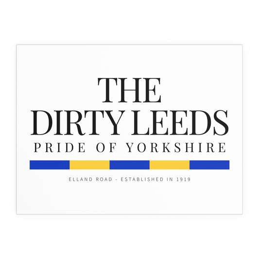 20 LUFC “Leeds United” Silk Poster - Lufcnews.co.uk