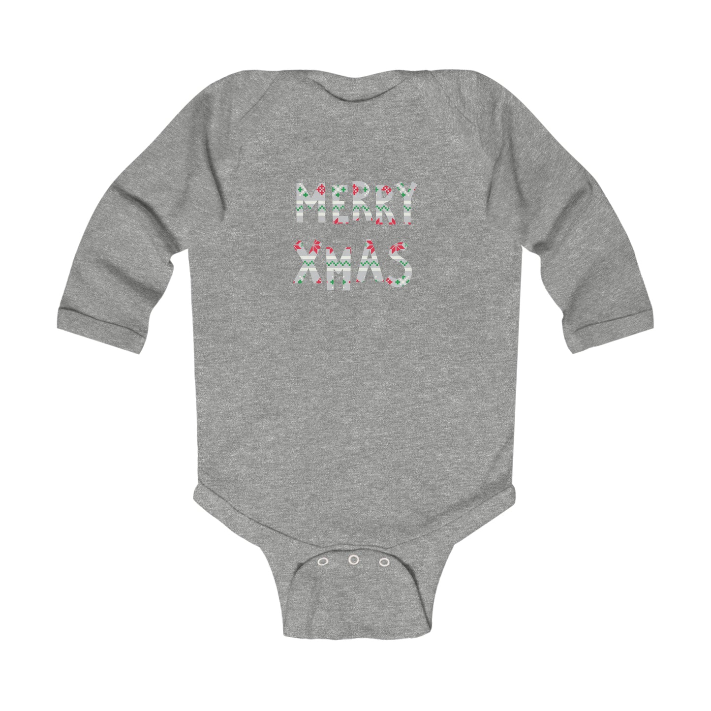 Merry Xmas Long Sleeve Bodysuit