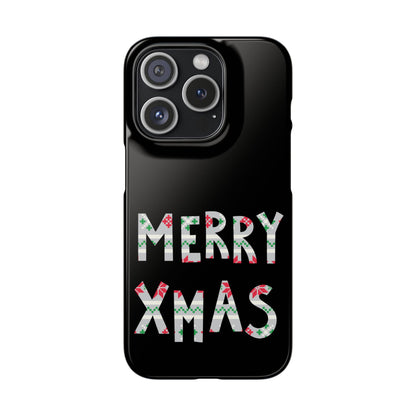 Leeds United "Merry Xmas" Red &  Green Emblem Snap Case: Christmas  Edition
