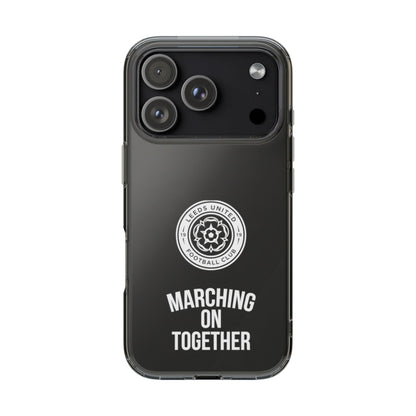 Leeds United “Marching On  Together” Clear Impact-Resistant  Case - Lufcnews.co.uk