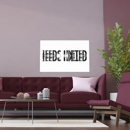LUFC “Leeds United” Silk Poster